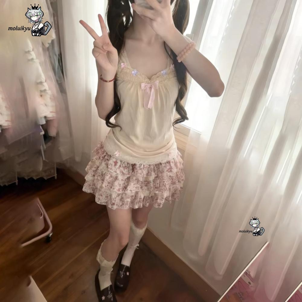 Damski Zestaw Ubrań Y2K 2-częś – Cami Top Lace recenzja i cena