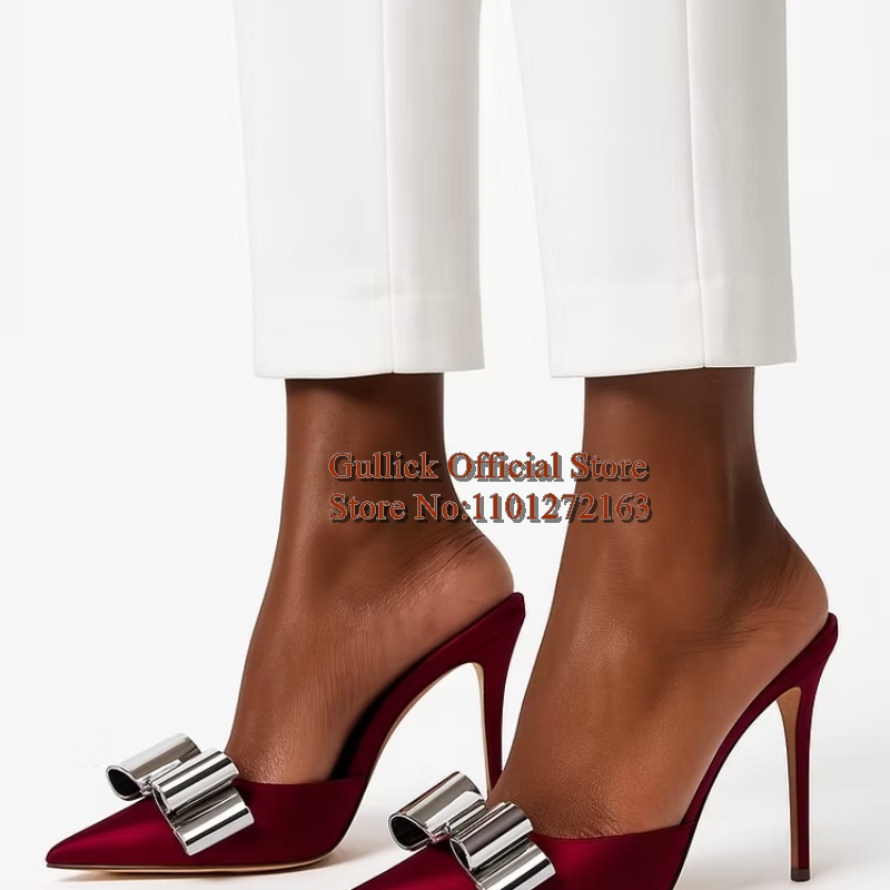 Metaliczne mule z satyny w kol – Slip Dress Satin recenzja i cena